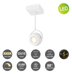LED Stmívatelné bodové svítidlo NOP 1xGU10/5,8W/230V bílá