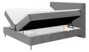 Manželská postel 140cm Wezler (popelavá)