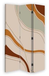Ozdobný paraván, Art deco - 110x170 cm, třídílný, klasický paraván