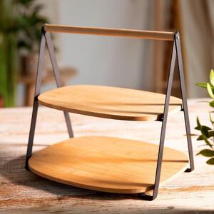 HOMLA Patera | BAMBOU | bambusowa 2 poziomowa | 25X28 CM | 893785