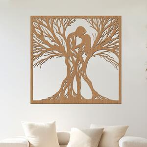 Dřevěný strom SPOJENÍ | Rozměry (cm): 40x40 | Zvolte barvu dekoru: Horský dub