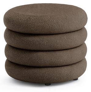 Ak furniture Taburet Mollis hnědý