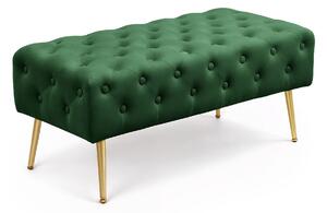 Ak furniture Taburet Monaco lahvově zelený
