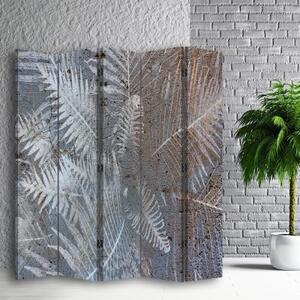 Ozdobný paraván, Palmové inspirace - 180x170 cm, pětidílný, klasický paraván