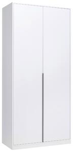 ŠATNÍ SKŘÍŇ S OTOČNÝMI DVEŘMI, bílá, 93/211/53 cm P & B - Šatní skříně, Online Only