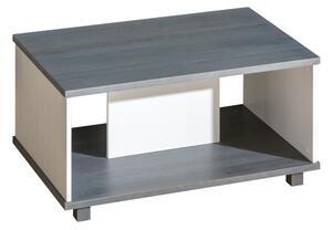 Konferenční stolek - ALAN AL13, bílá/šedá