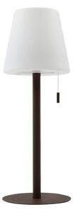 Lindby - Azalea LED Přenosné Stolní lampa IP44 Bílá/Hnědá