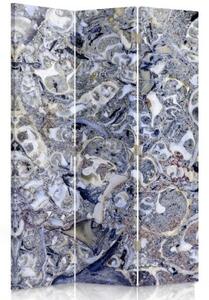 Ozdobný paraván, Mramorová mozaika - 110x170 cm, třídílný, klasický paraván