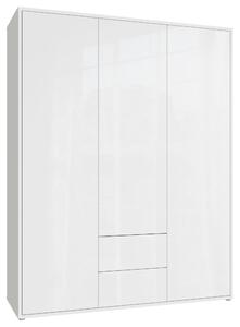 ŠATNÍ SKŘÍŇ S OTOČNÝMI DVEŘMI, bílá, vysoce lesklá bílá, 169/214/60 cm Carryhome - Šatní skříně, Online Only