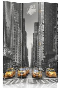 Ozdobný paraván New York - 110x170 cm, třídílný, klasický paraván