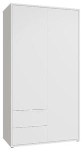 ŠATNÍ SKŘÍŇ S OTOČNÝMI DVEŘMI, bílá, 115/214/60 cm Carryhome - Šatní skříně, Online Only