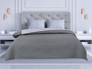 Royal Home Přehoz na postel LUXE DUO - tmavě šedý/světle šedý 240x200 cm