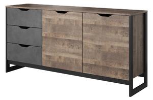 Komoda Adrissa D (dub sand grande + matera). Akce -16%