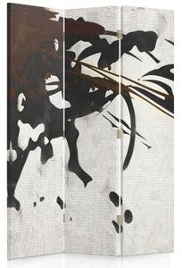 Ozdobný paraván Malovaná abstrakce - 110x170 cm, třídílný, klasický paraván