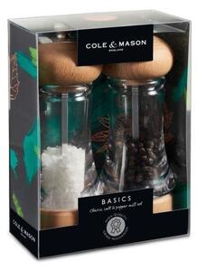 Cole&Mason - Sada mlýnků na sůl a pepř BASICS 2 ks buk 16 cm