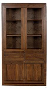 KW402 dřevěná skříň knihovna z buku Drewmax (Kvalitní nábytek z bukového masivu)