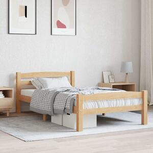 Rám postele masivní borové dřevo 100 x 200 cm 322062