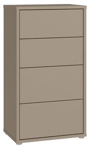 KOMODA, šedohnědá, 55/99/35 cm Carryhome - Online Only noční stolky, Online Only