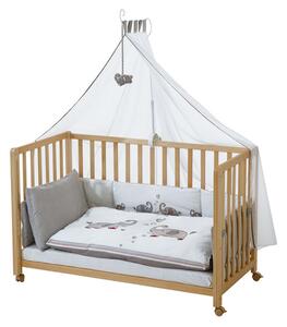Roba Dětská postýlka Room Bed, 60 x 120 cm (Jumbo dvojčata šedá, přírodní) (100341028004)