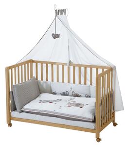 Roba Dětská postýlka Room Bed, 60 x 120 cm (Jumbo dvojčata šedá, přírodní) (100341028004)