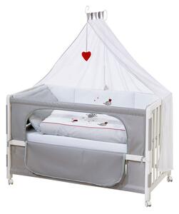 Roba Dětská postýlka Room Bed, 60 x 120 cm (Adam & sova, bílá) (100341028002)