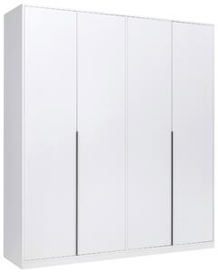 ŠATNÍ SKŘÍŇ S OTOČNÝMI DVEŘMI, bílá, 185/211/53 cm P & B - Šatní skříně, Online Only