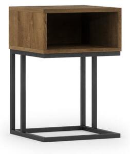 Moderní odkládací stolek Avorio Hnědo-černá