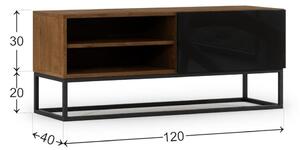 Moderní televizní stolek Avorio - černý