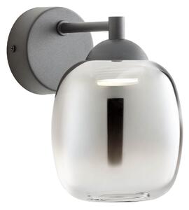 Redo 01-3483 Khadi, nástěnné svítidlo z kouřového skla LED 6W, 3000K, průměr 12cm