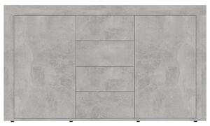 Příborník Simposns - dřevotříska - 120x36x69 cm | betonově šedý