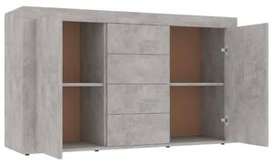 Příborník Simposns - dřevotříska - 120x36x69 cm | betonově šedý