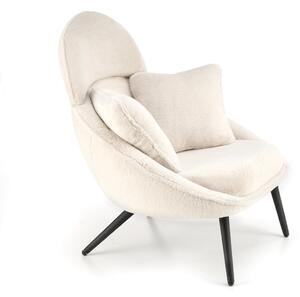 HALMAR Designové křeslo MERRY krémové