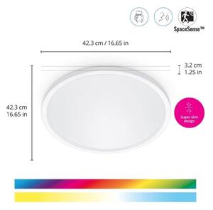 WiZ - LED RGB Stmívatelné stropní svítidlo SUPERSLIM LED/22W/230V Wi-Fi bílá