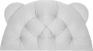 Čalouněná opěrka hlavy BEAR Velvet 95x55 cm - šedá