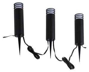 Lindby - Kaelo LED Smart Zahradní lampa w/Zemní hrot 3 pcs. Černá