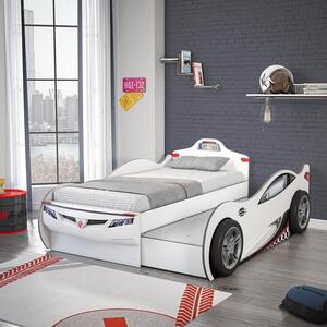 Čilek Dětská postel auto 90x190 cm Coupe Friend bílá