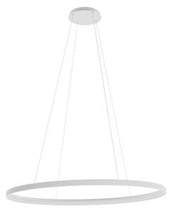 Redo 01-3818 Nobu, oválné bílé závěsné svítidlo LED 120W 3000/4000K, 120x75cm, tříkrokové stmívání
