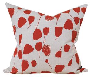 Lněný povlak na polštář Poppy Red 48 × 48 cm