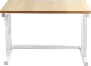 Devný stojan na mikrovlnnou troubu 2 vrstvy úloných regál Kuchyská skíka Counter Shelf (bílá)