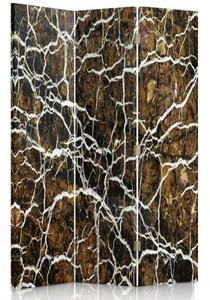 Ozdobný paraván Stromové dřevo - 110x170 cm, třídílný, klasický paraván