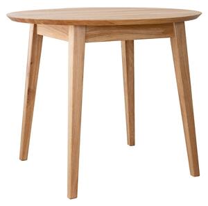 Massive home | Stůl kulatý, dub, barva přírodní dub, kolekce Orbetello, rozměr 90 cm