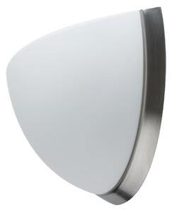 OSMONT NEL44584 NELA DL2 nástěnné skleněné svítidlo nerez broušená / bílá IP43 25W E27