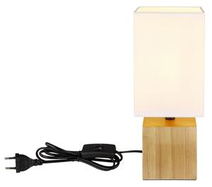 Globo 21628W - Stolní lampa VALENTINO 1xE27/7W/230V bílá/hnědá