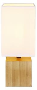 Globo 21628W - Stolní lampa VALENTINO 1xE27/7W/230V bílá/hnědá