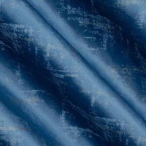 Dekorační velvet závěs s řasící páskou ADRIA modrá 140x270 cm (cena za 1 kus) MyBestHome