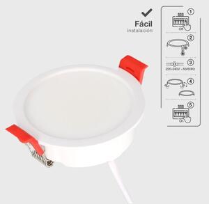 Prémiové podhledové LED svítidlo Lumati 4W 350lm, CCT, bílé, kruh, 7,5cm, 3 roky záruka