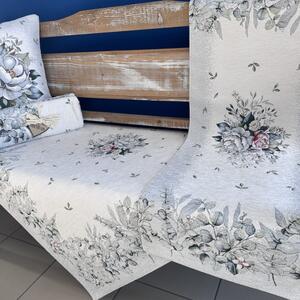 Tegatex Gobelínový ubrus chenille - elegantní růže Velikost: 40*100 cm