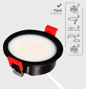 Prémiové podhledové LED svítidlo Lumati 4W 350lm, CCT, černé, kruh, 7,5cm, 3 roky záruka
