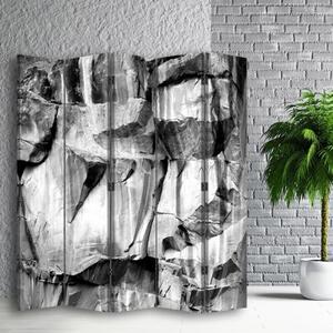 Ozdobný paraván, Extravagantní šedá - 180x170 cm, pětidílný, klasický paraván