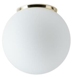 OSMONT STY44988 STYX 2 stropní/nástěnné skleněné svítidlo mosaz leštěná / bílá IP65 25W E27